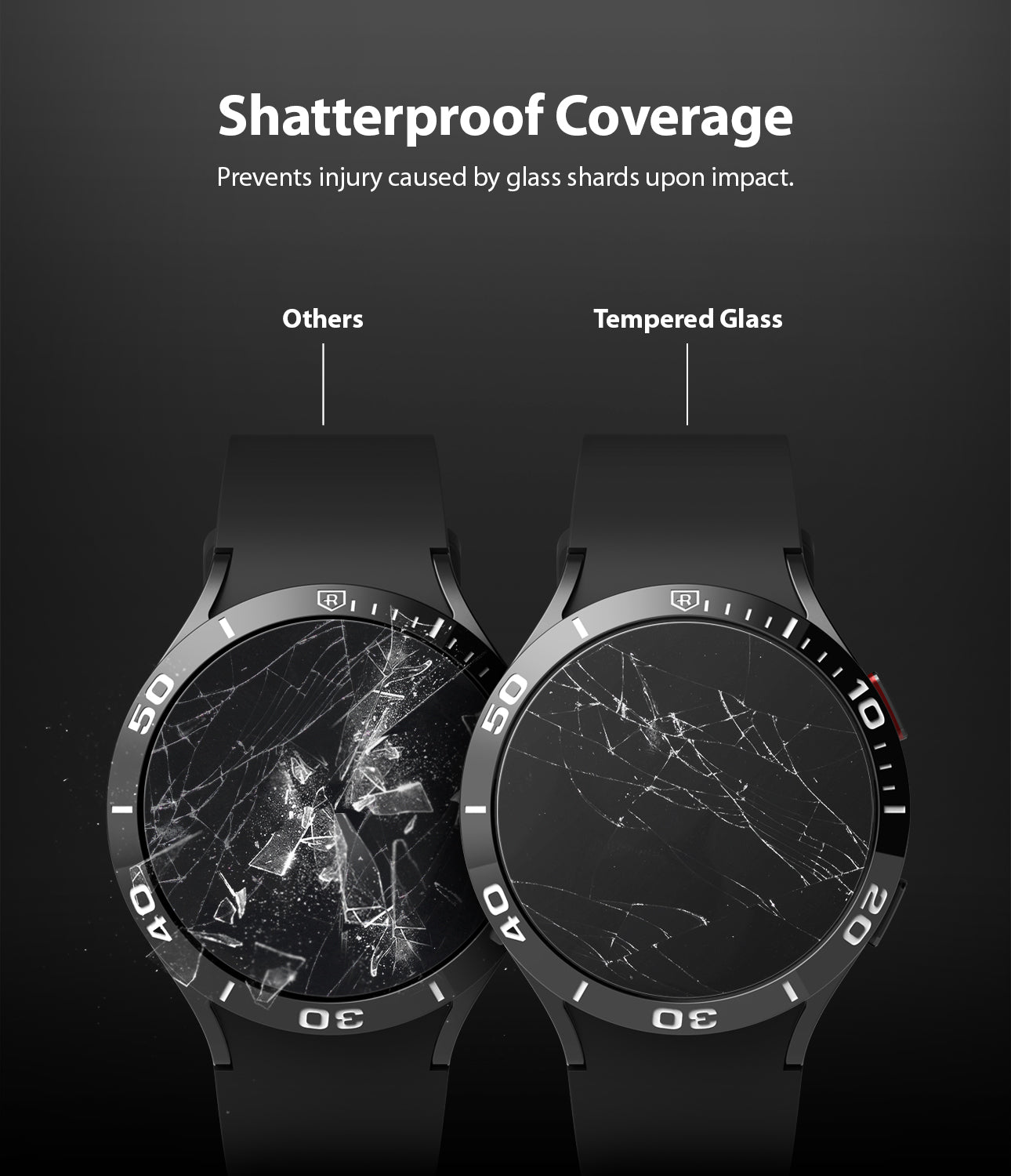 Galaxy Watch 5/4 Screen Protector for Bezel Styling | Glass - R Series