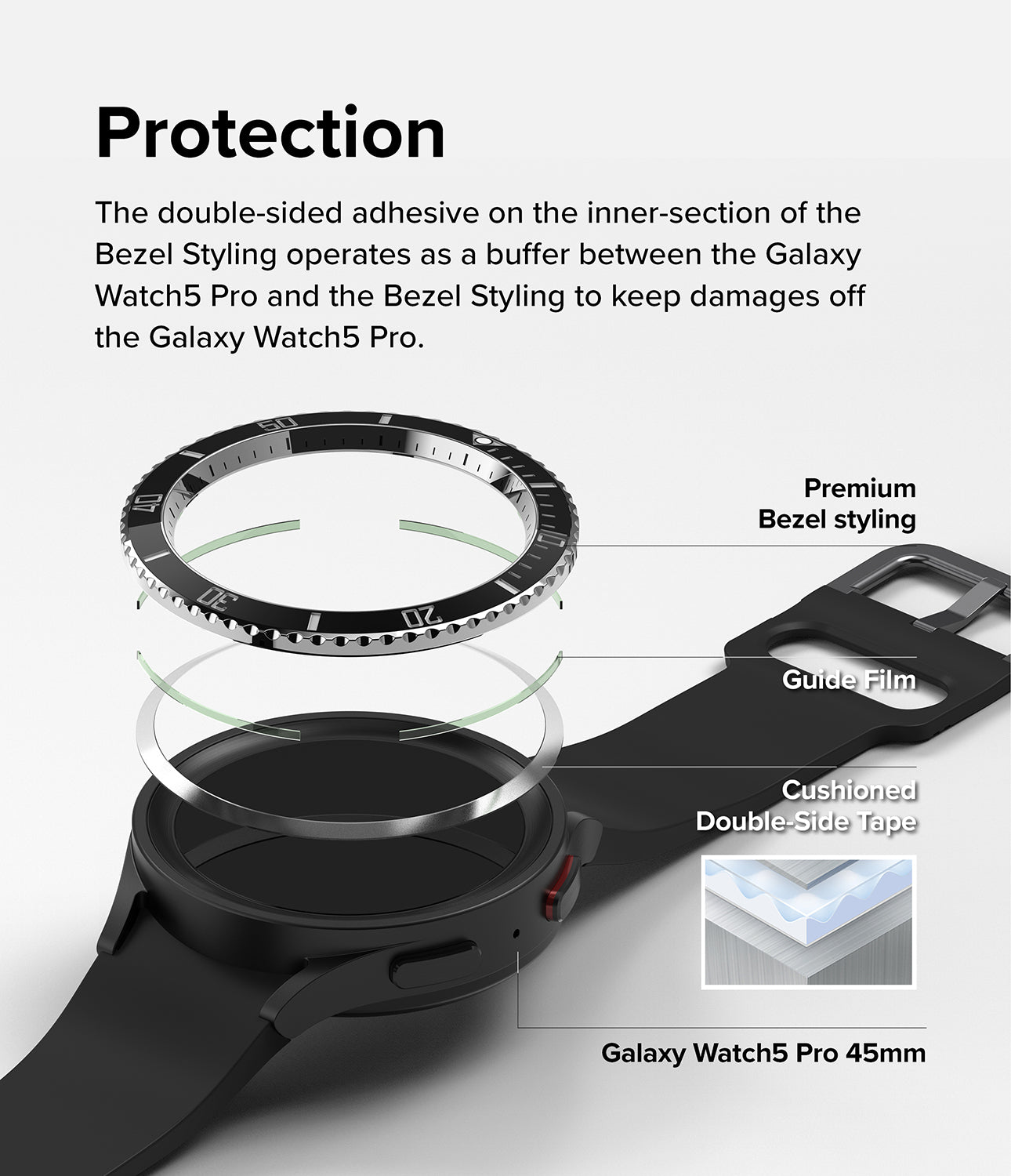 Galaxy Watch 5 Pro 45mm | Bezel Styling 45-80