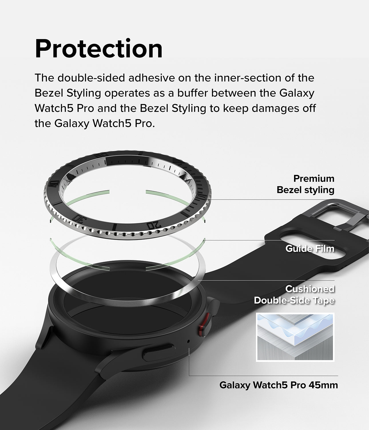 Galaxy Watch 5 Pro 45mm | Bezel Styling 45-96