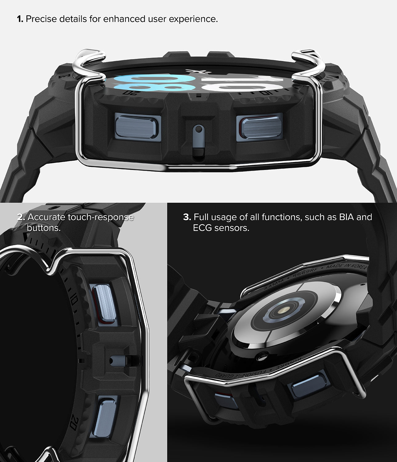 Samsung Galaxy Watch 5/4 44mm Case with Band | Fusion-X Guard