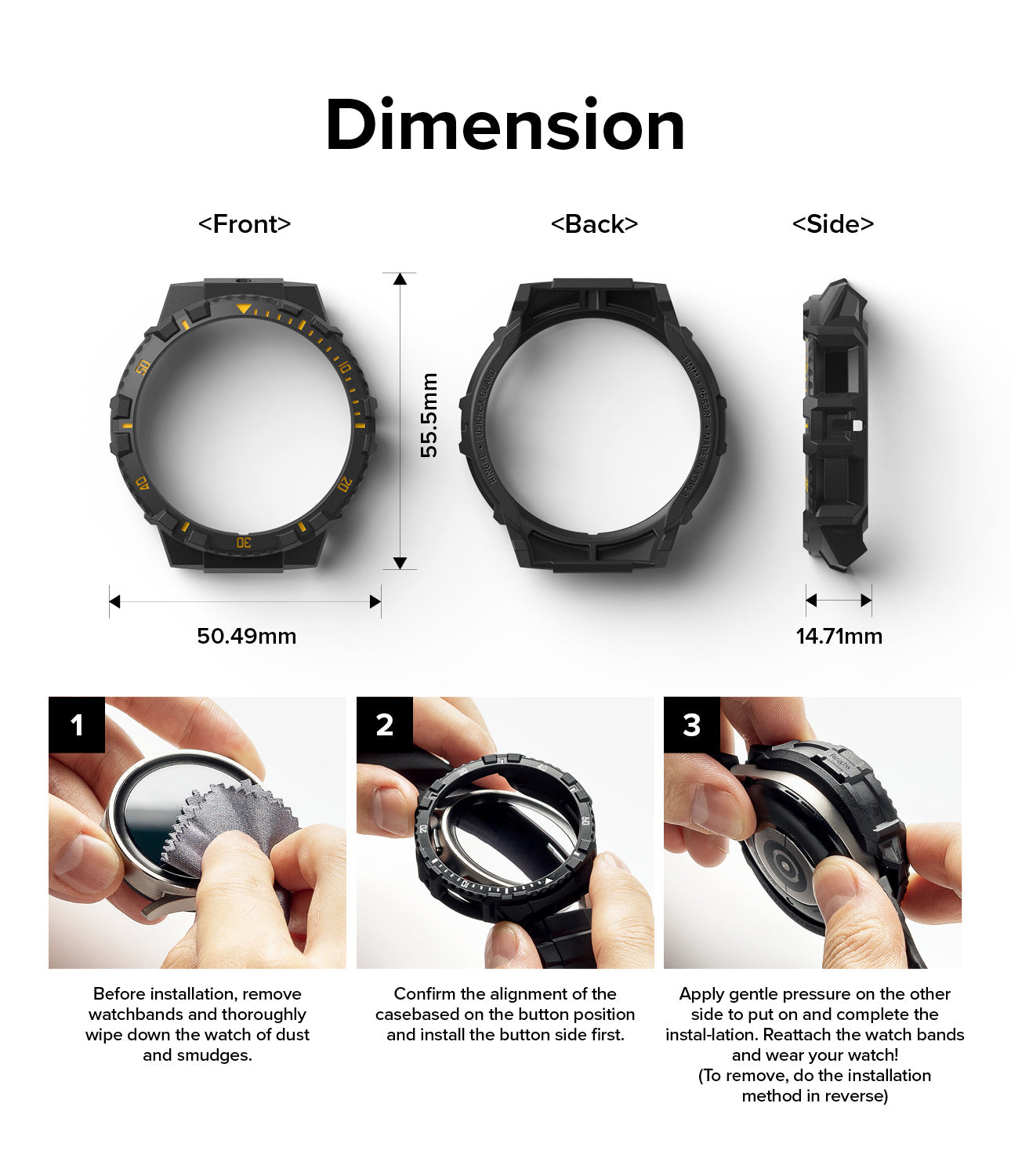 Samsung Galaxy Watch 5/4 44mm Case | Fusion-X – Ringke Official Store