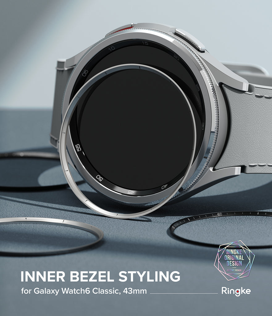Galaxy Watch 6 Classic 43mm - Inner Bezel Styling - Style and Protection in One - Easy to Install