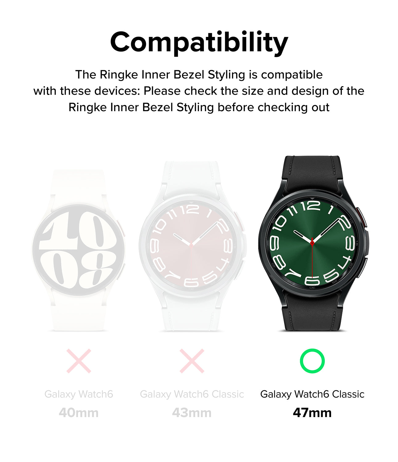 Galaxy Watch 6 Classic 47mm | Inner Bezel Styling 47-IN-02