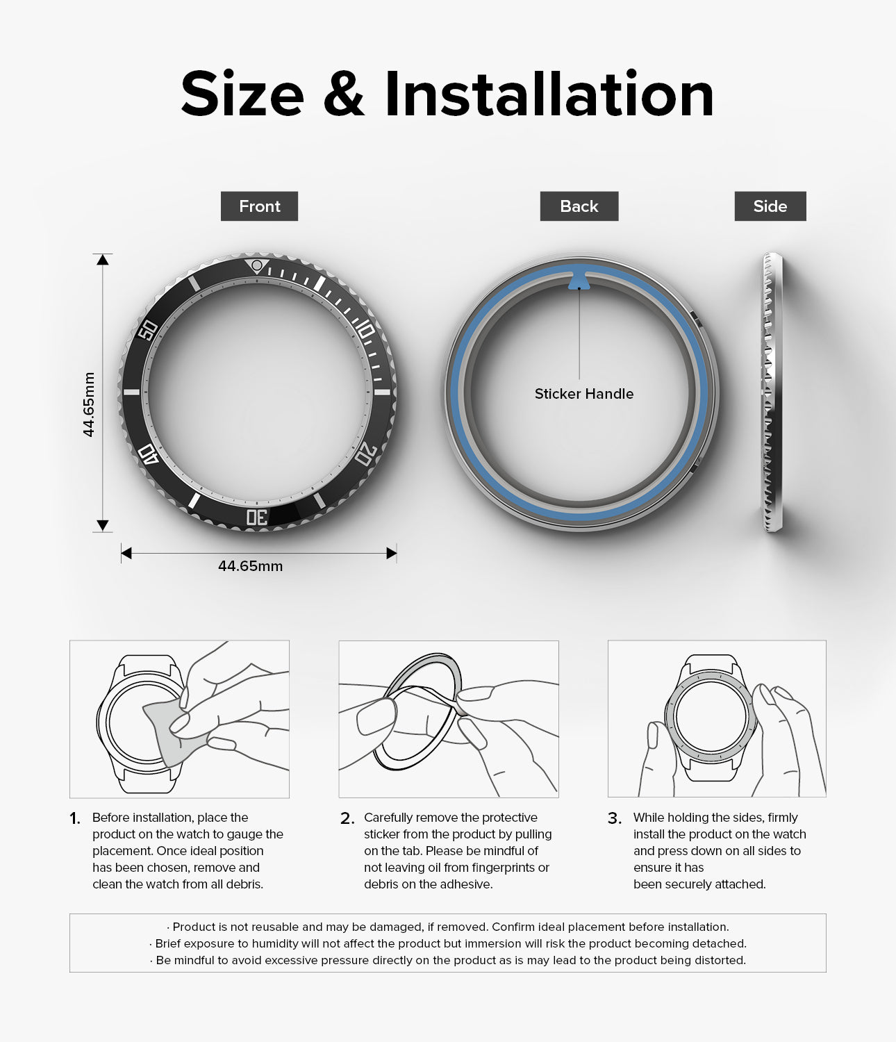 Ringke Bezel Styling | Galaxy Watch 6 Classic [43mm] - 80 Black