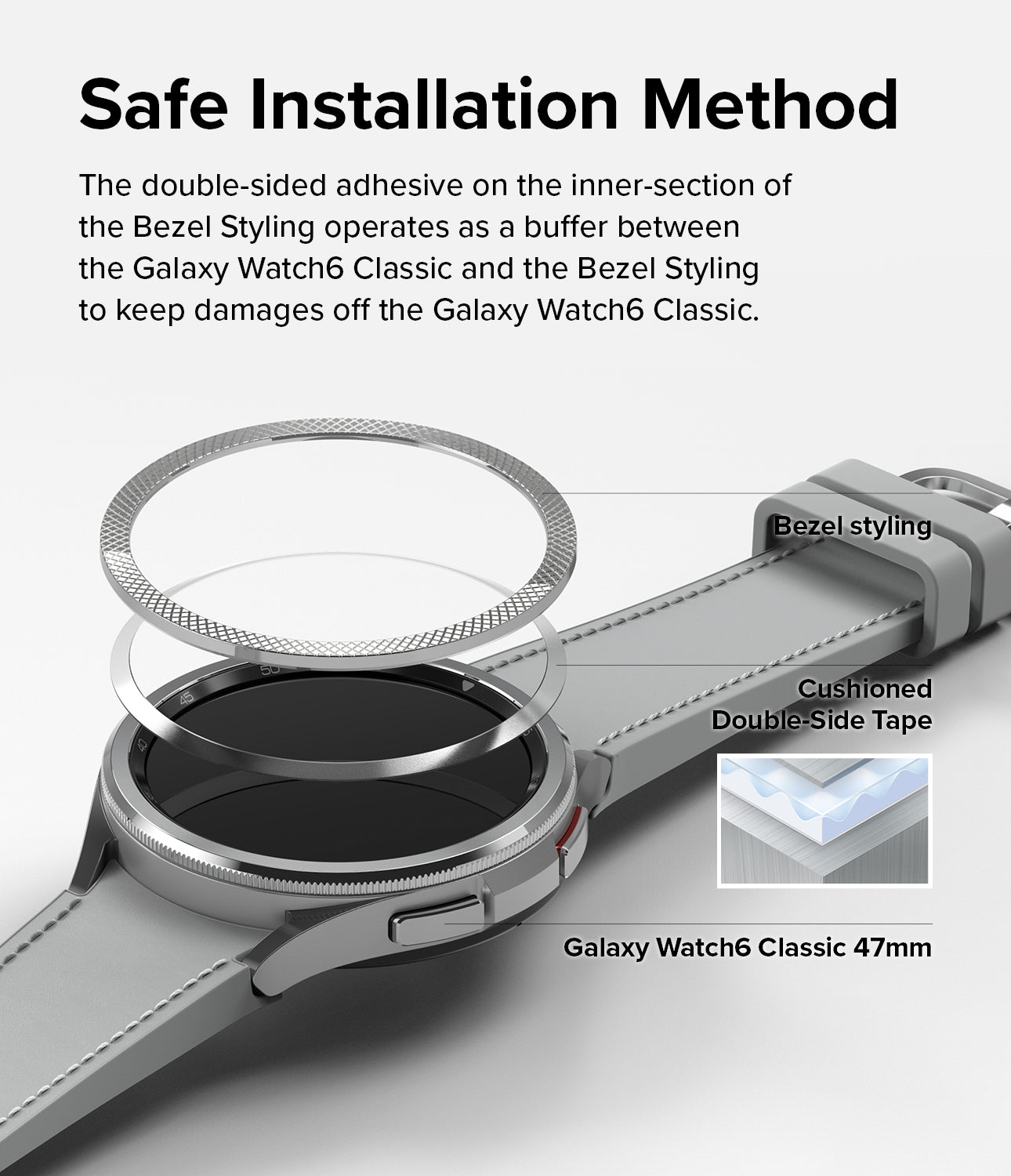Ringke Bezel Styling Galaxy Watch 6 Classic 47mm 40 Silver Ringke Official Store