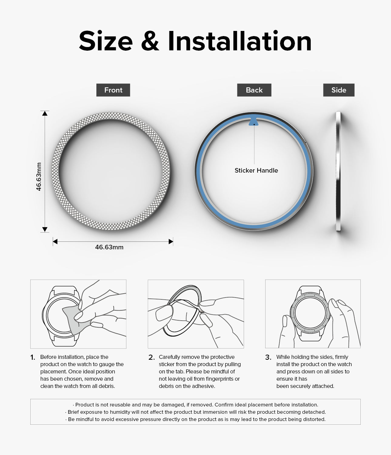 Galaxy Watch 6 Classic 47mm | Bezel Styling 47-40-Silver