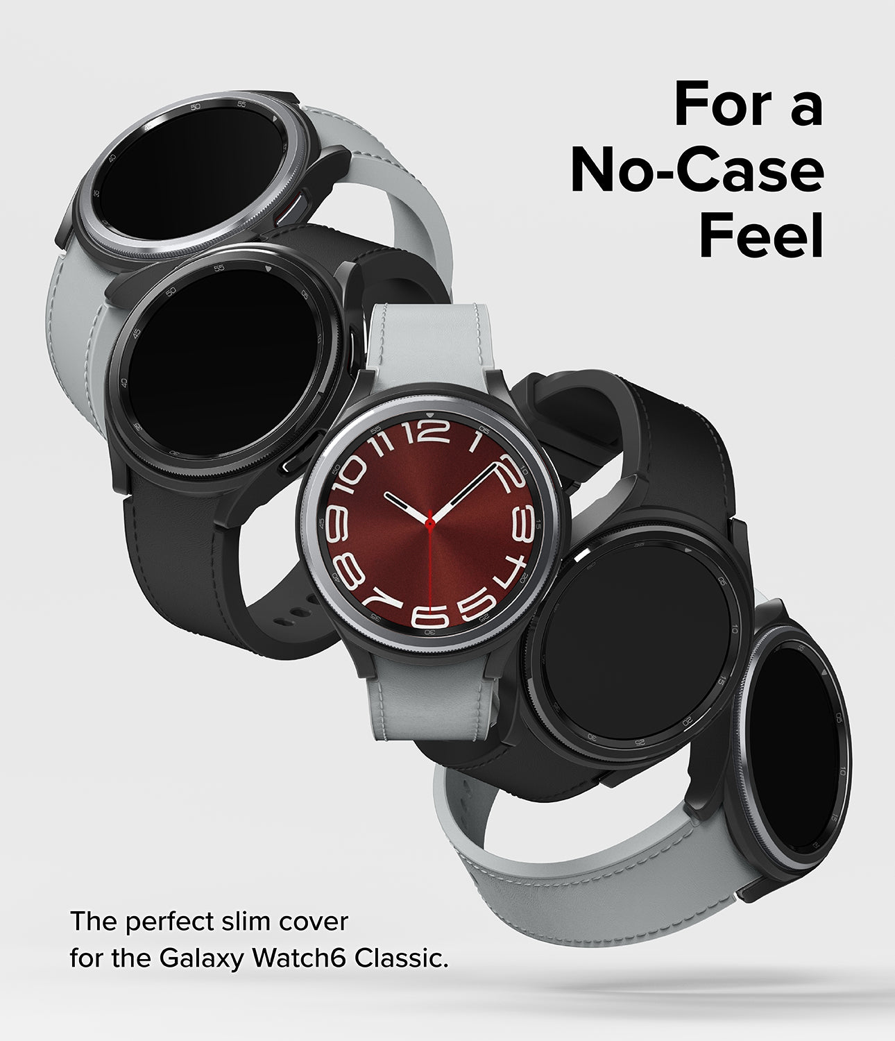 Galaxy Watch 6 Classic 43mm Case | Slim [2 Pack] - For a No-Case Feel