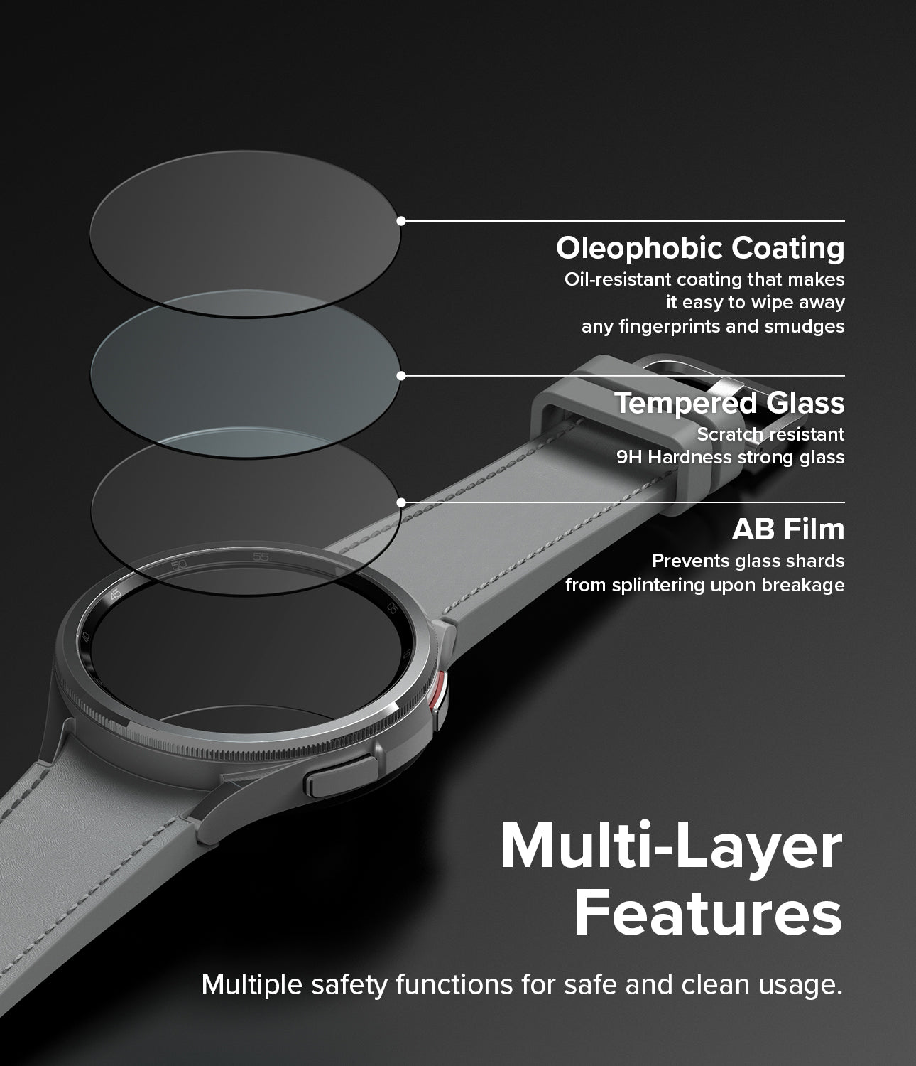 Galaxy Watch 6 Classic 47mm Screen Protector | Glass - R5
