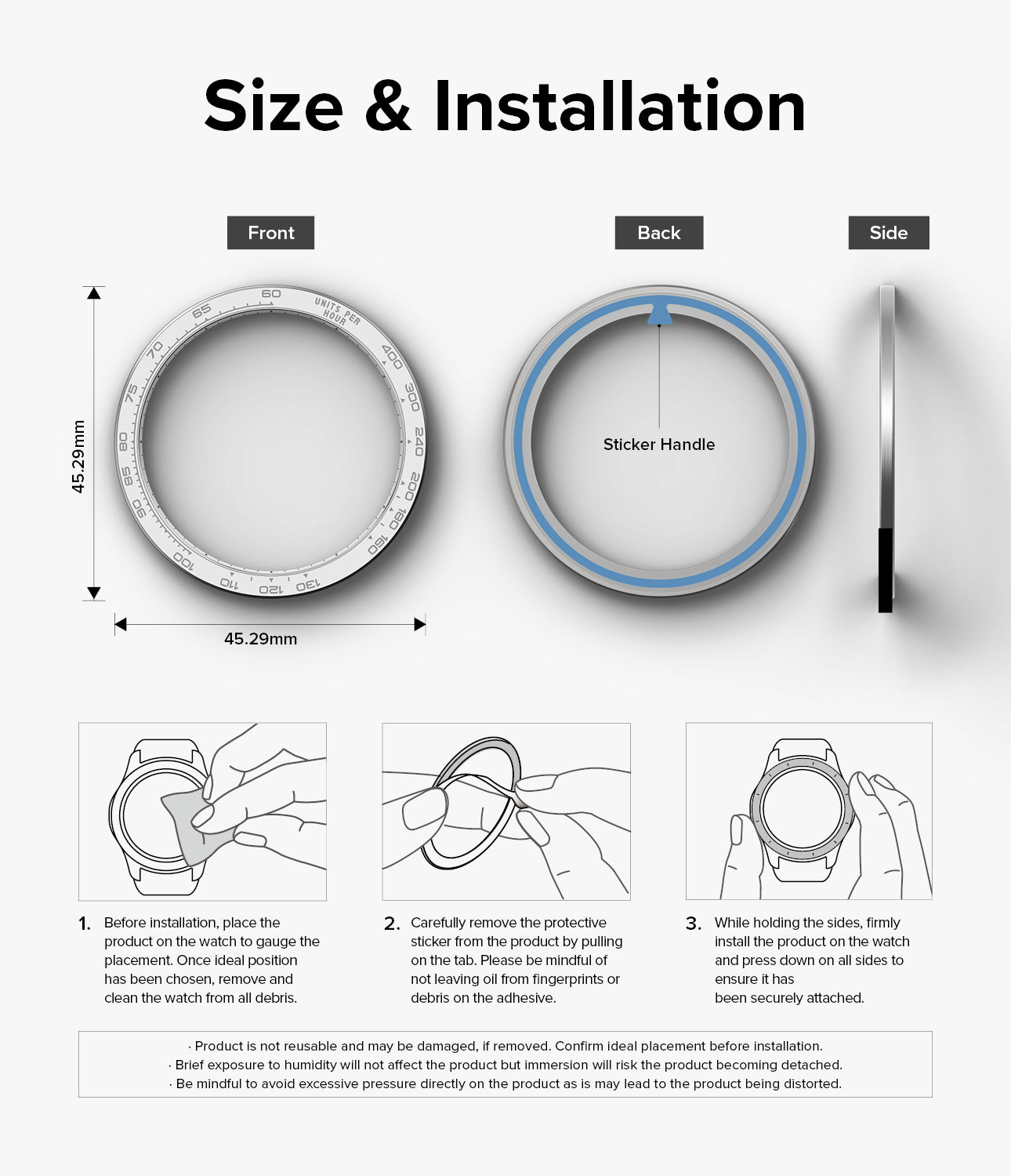 Galaxy Watch 6 44mm | Premium Bezel Styling 44-97-White