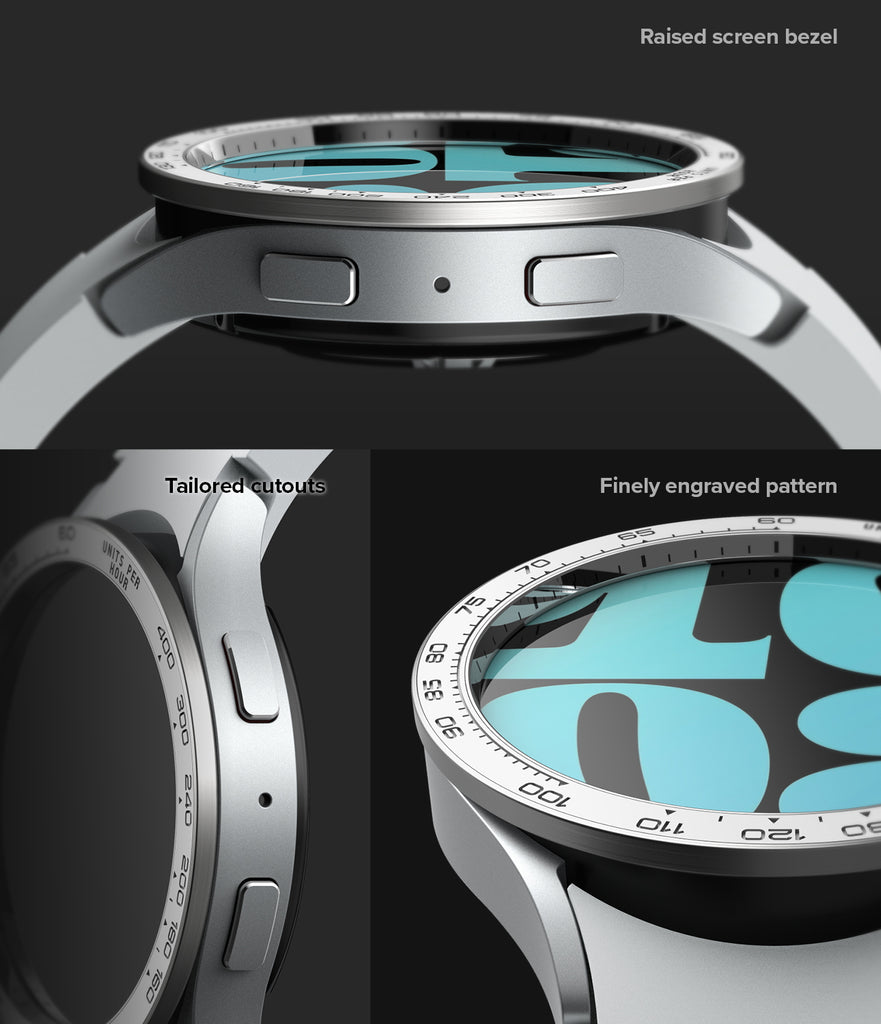 Galaxy Watch 6 44mm | Premium Bezel Styling 44-97-White