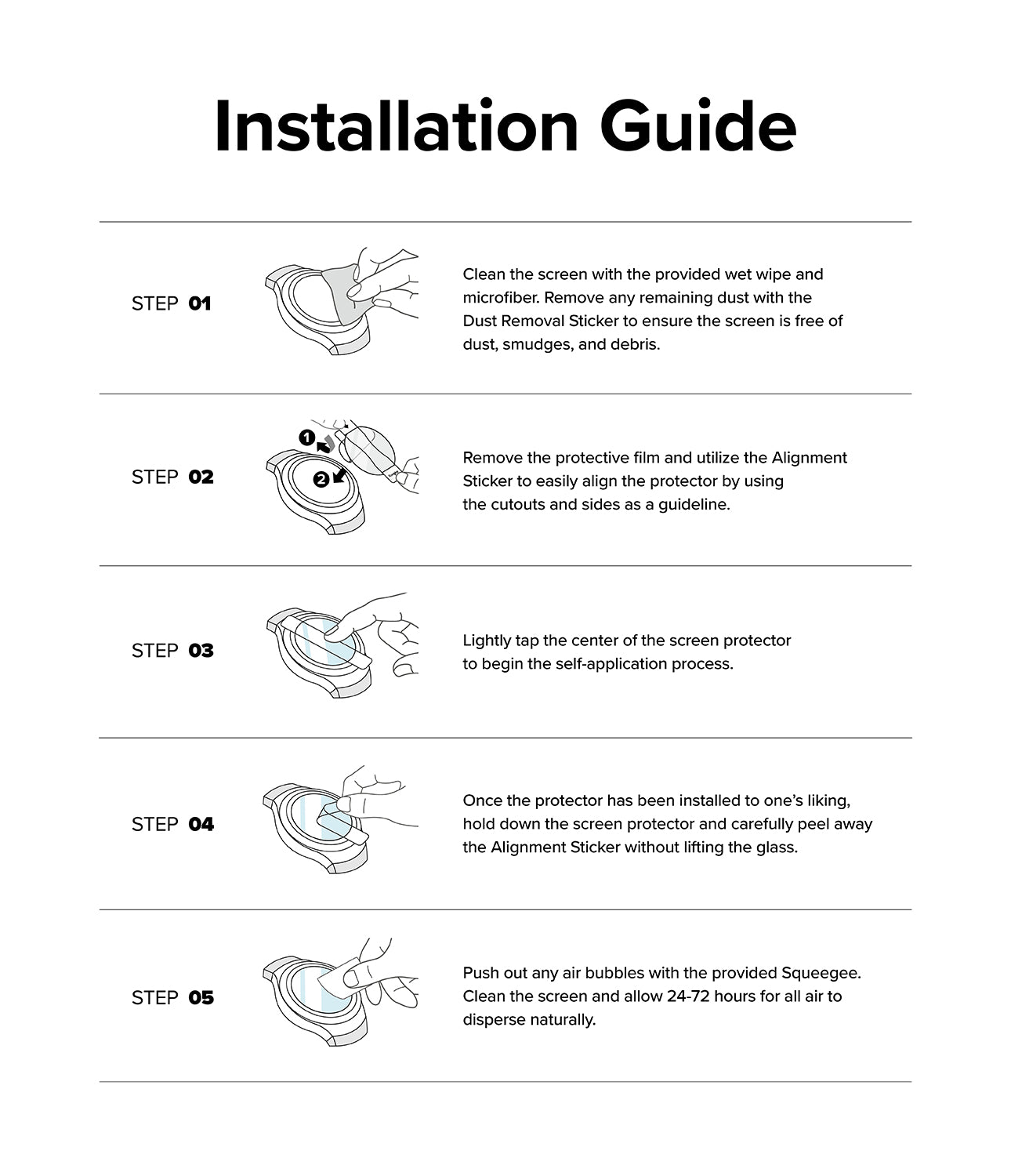 Ringke Galaxy Watch Ultra | Slim & Glass Installation Guide