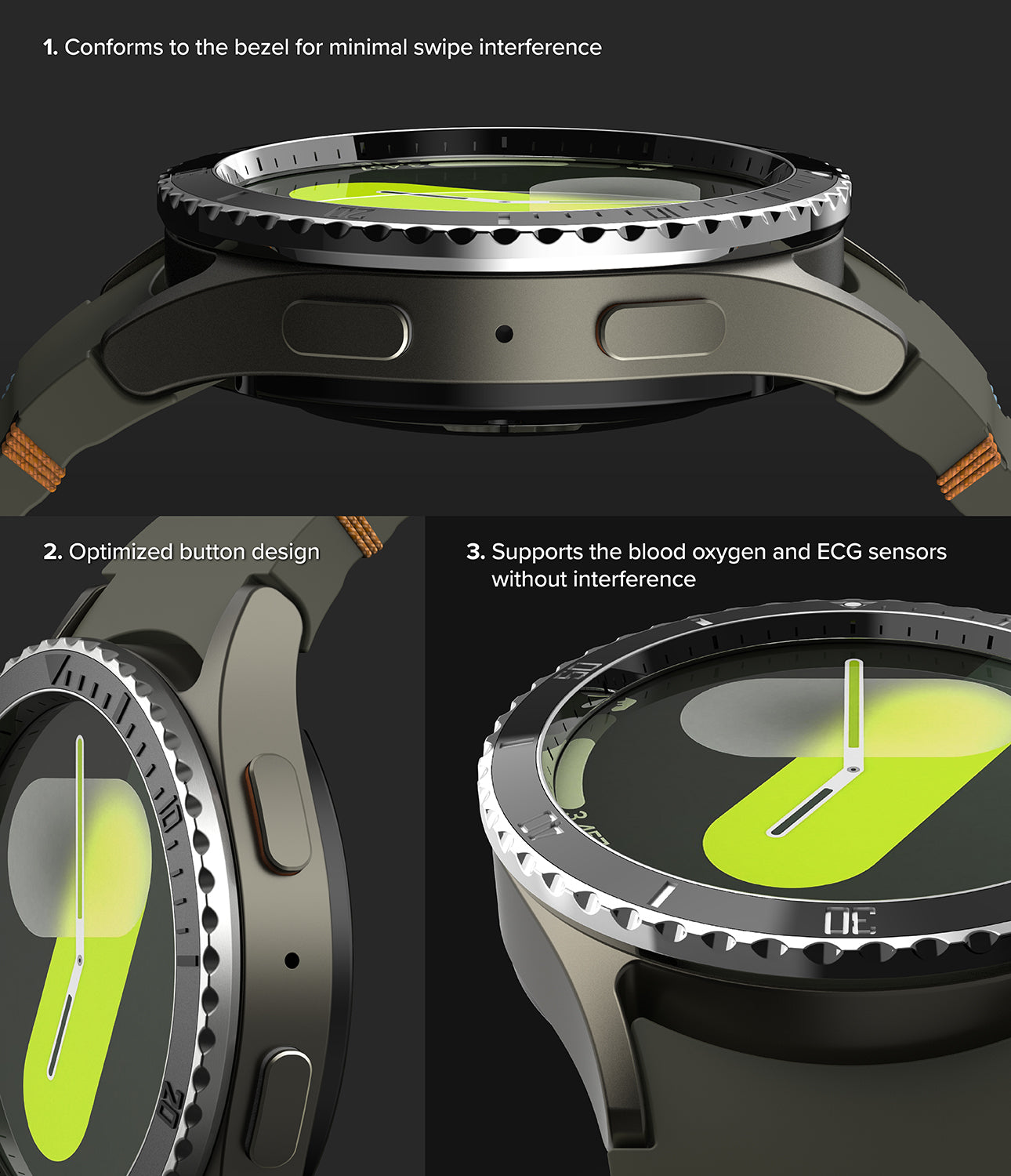 Galaxy Watch 7 (40 mm) | Glass & Bezel Styling Premium | Ringke