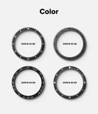 Galaxy Watch 9 / 8 40mm | Bezel Styling Premium - Four black camera lens filter rings arranged in a 2x2 grid on a light gray background, with the word 'Color' at the top and model numbers GW9/8-40-80, GW9/8-40-96, GW9/8-40-98, and GW9/8-40-99 printed inside each ring.