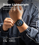 Galaxy Watch 9 / 8 44mm Case + Band | Rugged Gear - Person wearing a smartwatch with text highlighting its lightweight design.
