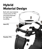 Galaxy Watch 8 44mm Case + Band | Rugged Gear - Hybrid material design with TPU and polycarbonate components on a white background