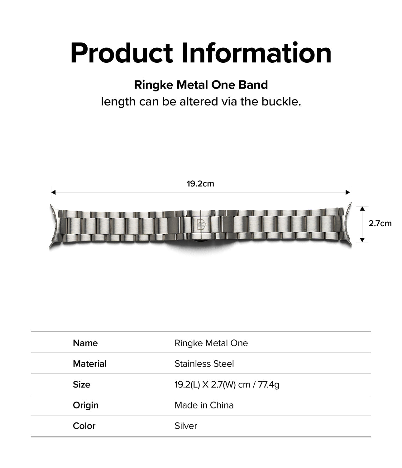 Google Pixel Watch | Metal One Band - Ringke Official Store