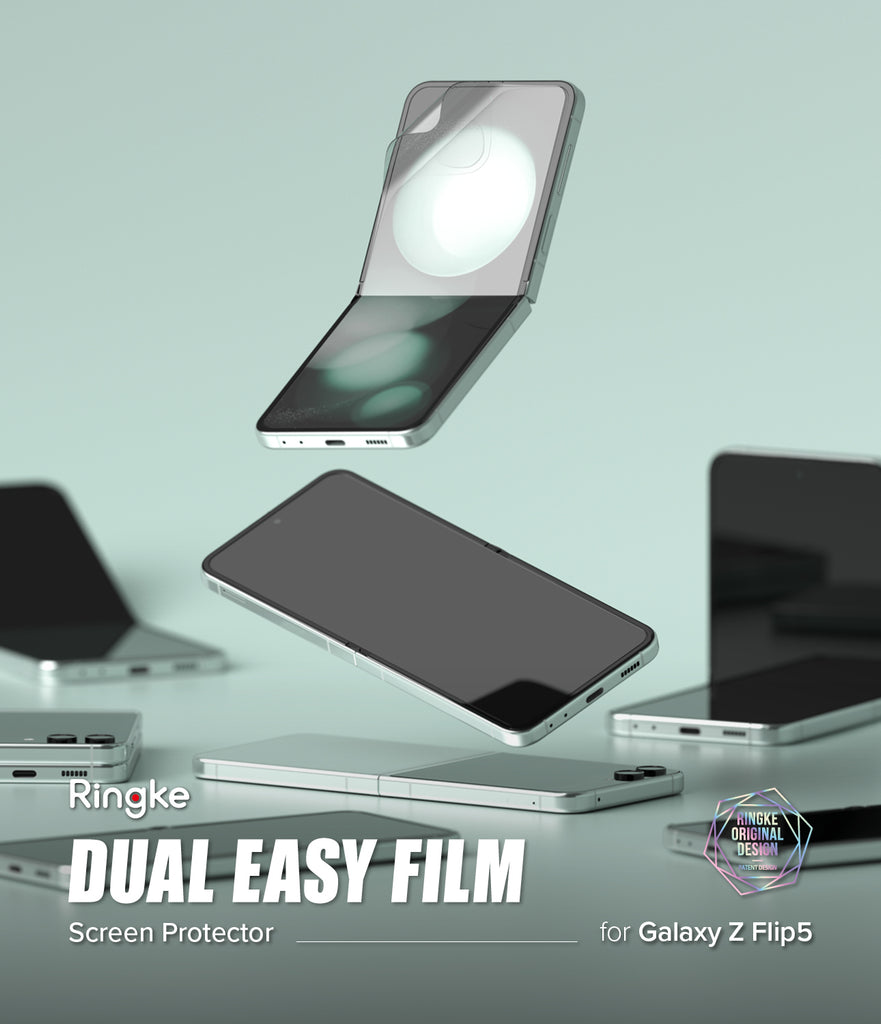 Galaxy Z Flip 5 Screen Protector | Dual Easy Film [2 Pack]