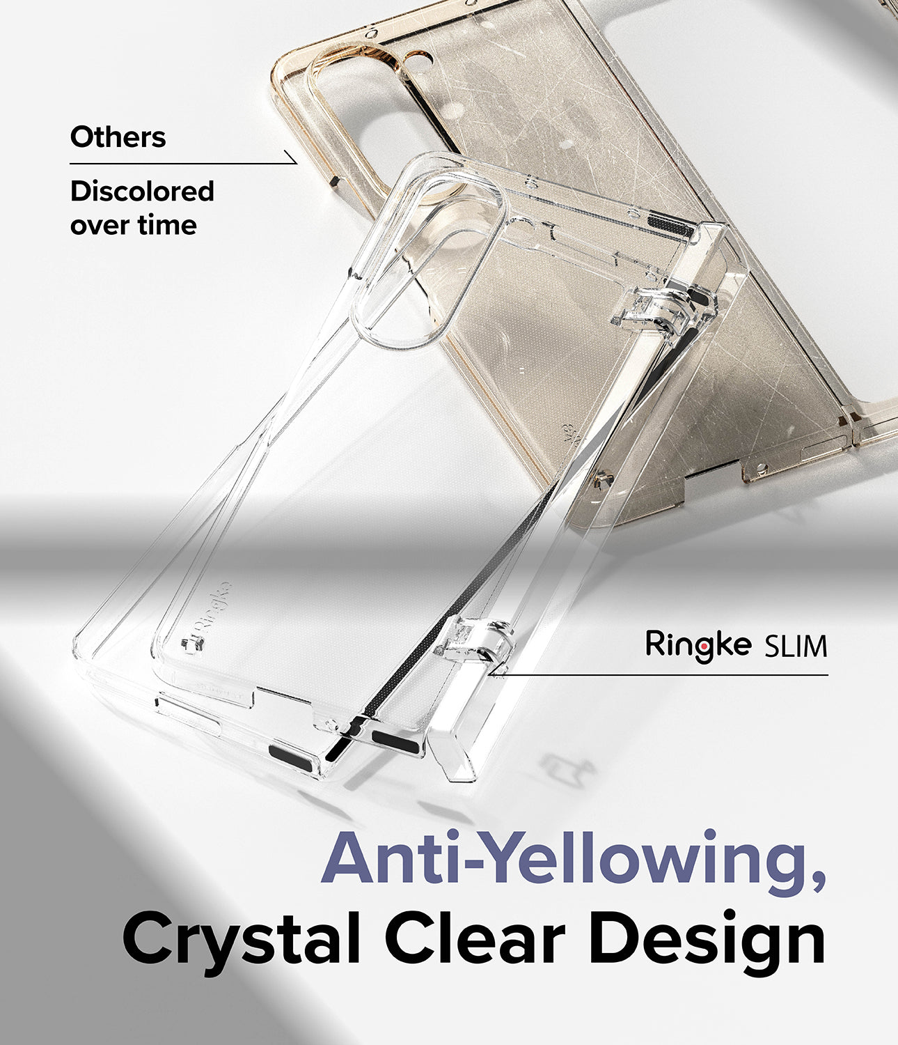 Galaxy Z Fold 5 Case | Slim Hinge - Anti-Yellowing, Crystal Clear Design
