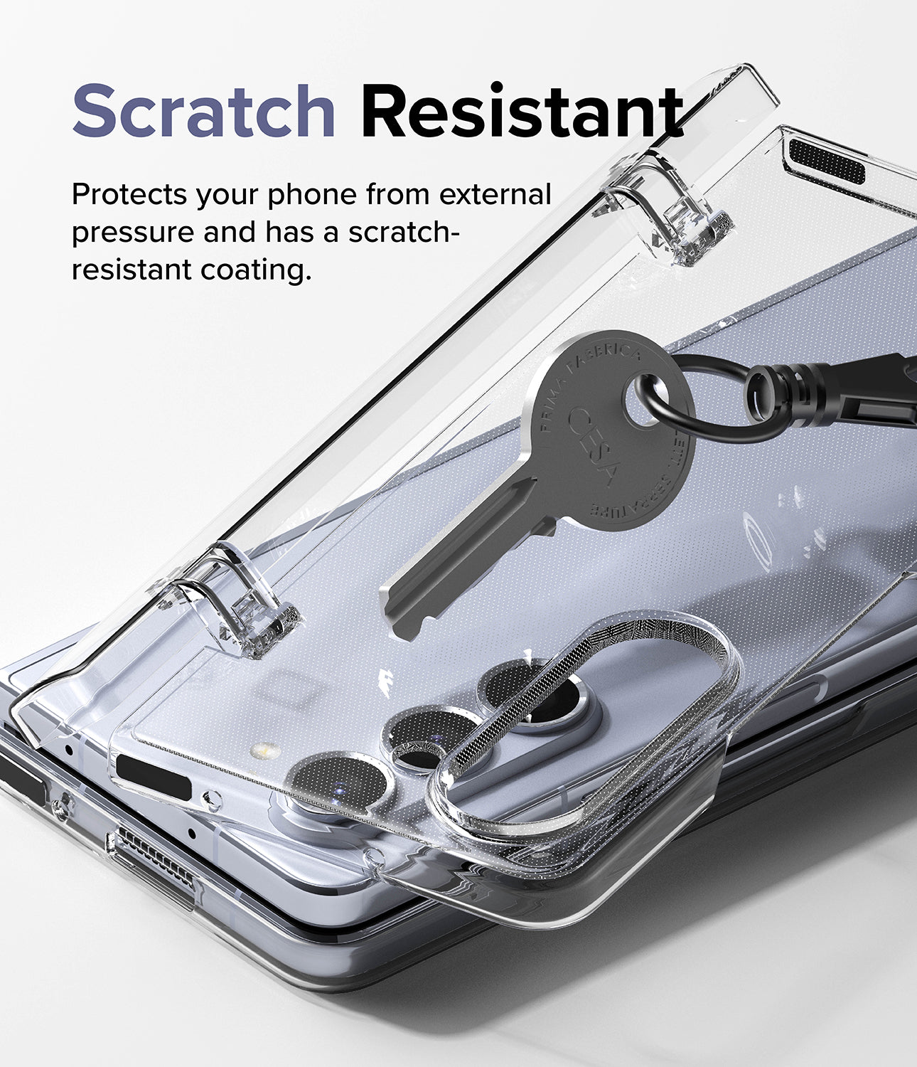 Galaxy Z Fold 5 Case | Slim Hinge - Scratch Resistant. Protects your phone from external pressure and has a scratch-resistant coating.