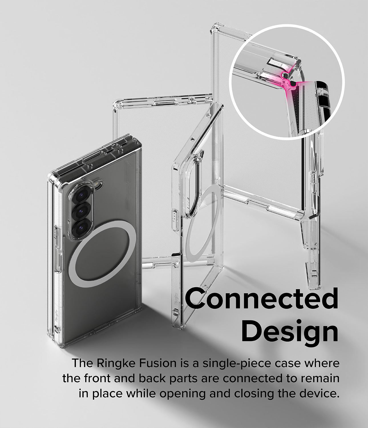 Galaxy Z Fold 6 Case | Fusion Magnetic - Clear – Ringke Official Store