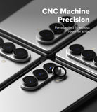Galaxy Z Fold 8 Ultra | Camera Lens Frame Glass (2 Pack) - CNC machine precision camera lens protectors shown on smartphones for an accurate, seamless fit.