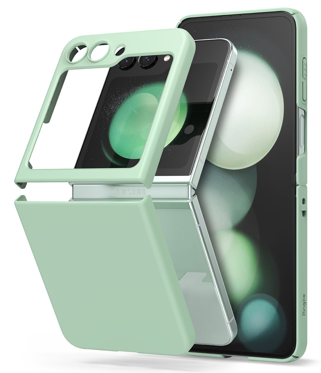 Galaxy Z Flip 5 Case | Slim Color - Vanilla, Strawberry, Mint - No-case look, Soft color-coating layer, Full-coverage layer of protection against scratches and bumps