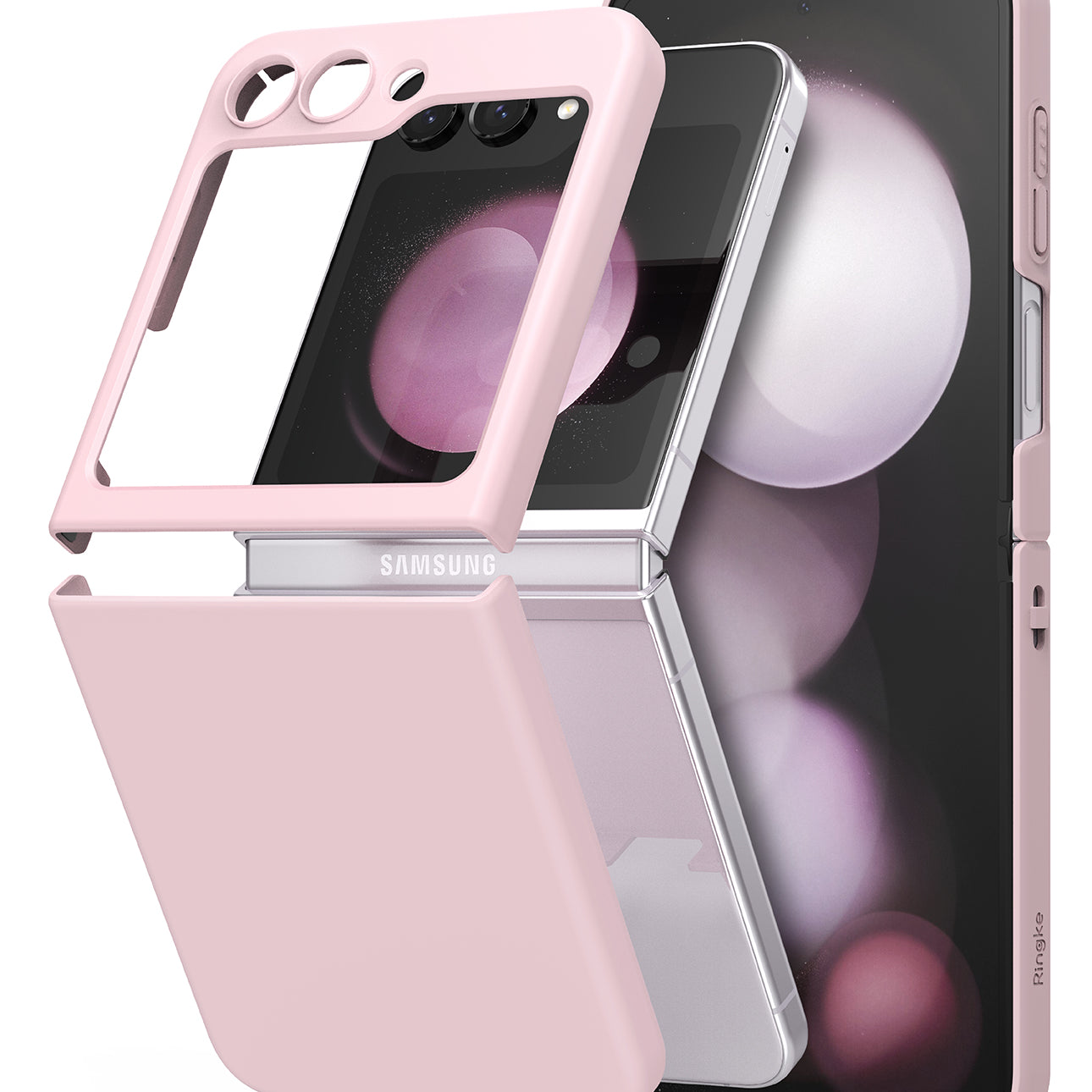 Galaxy Z Flip 5 Case | Slim Color - Vanilla, Strawberry, Mint - No-case look, Soft color-coating layer, Full-coverage layer of protection against scratches and bumps