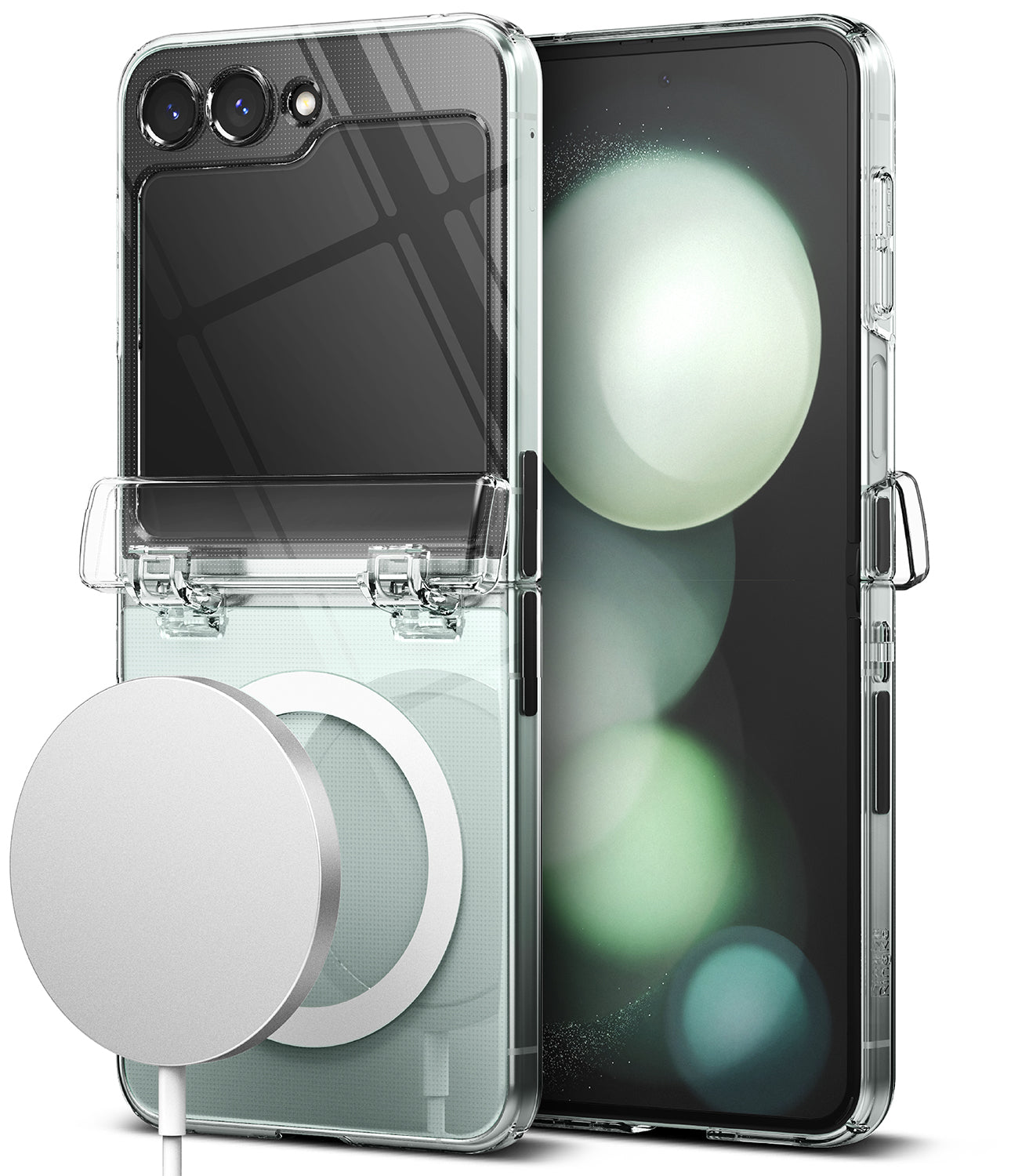 Galaxy Z Flip 5 Case | Slim Hinge Magnetic - Clear