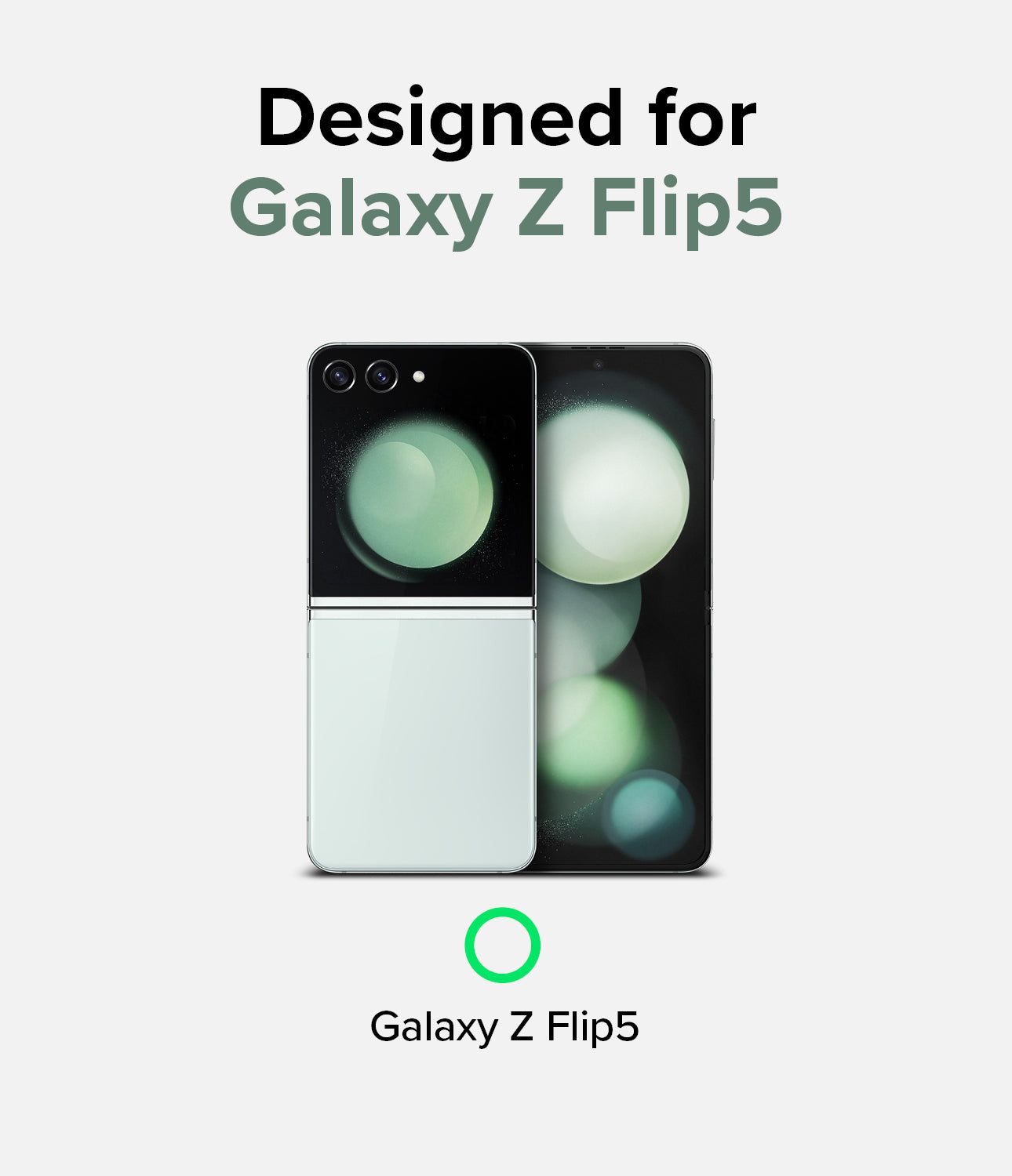 Galaxy Z Flip 5 Case | Slim Hinge Magnetic - Clear case with a built-in magnetic ring and hinge cover