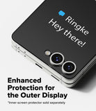 [Bundle] Galaxy Z Flip 7 Clear | Fusion - Close-up of a Galaxy Z Flip 7 with a clear screen protector on the outer display.