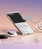 [Bundle] Galaxy Z Flip 7 Case | Fusion Magnetic - Galaxy Z Flip 7 Case | Fusion Magnetic - Clear magnetic phone case for Galaxy Z Flip 7 with floating accessories.