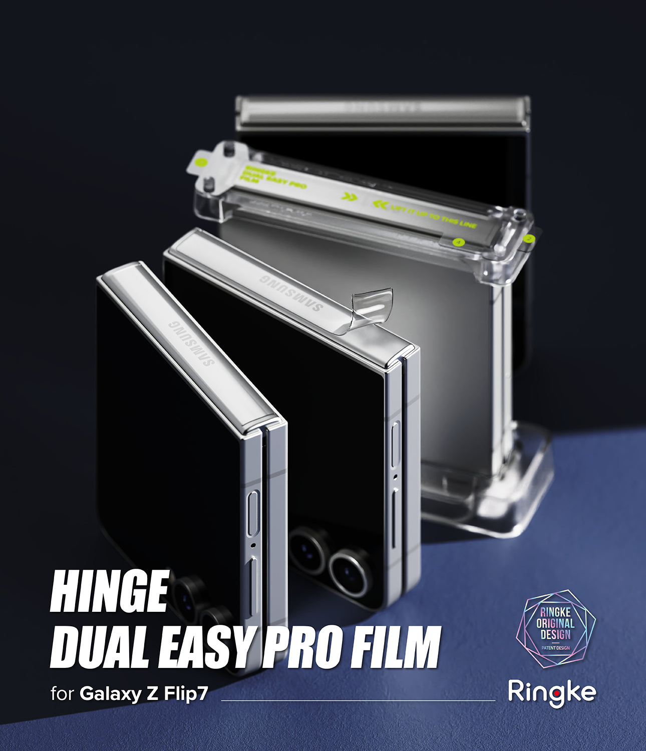 Galaxy Z Flip 7 | Hinge Dual Easy Pro Film | Ringke Official Store