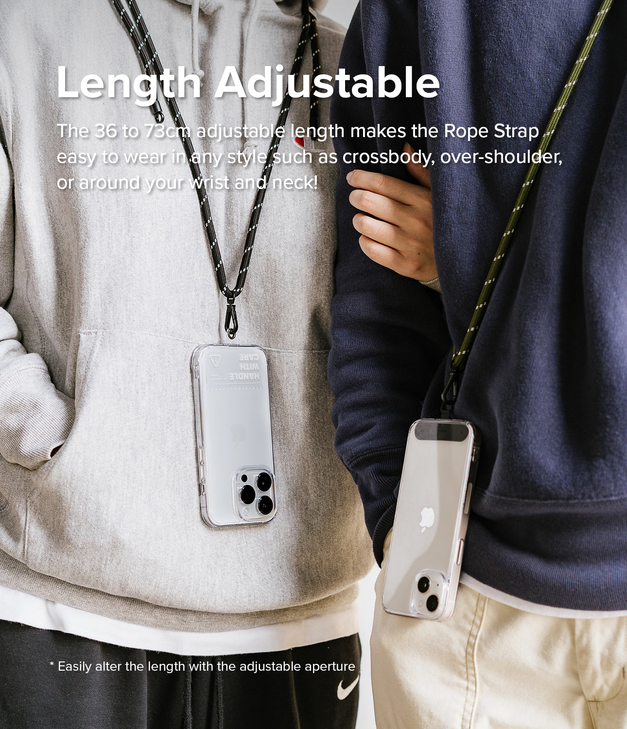 Ringke Holder Link Black Strap Black & White Ringke Holder Link Black Strap Black & White