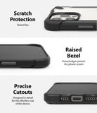 scratch resistant protection with raise lips and bezel