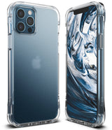 iPhone 12 / 12 Pro Case | Fusion Plus - Two views of a clear phone case showing the back camera and front screen.