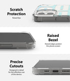 scratch protection with raised lips and bezel
