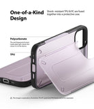 shock-resistant TPU and PC are fused together into a protective case