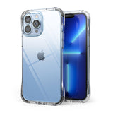 iPhone 13 Pro Max Case | Fusion Plus - Clear protective case on a light blue iPhone 13 Pro Max showing front and back.