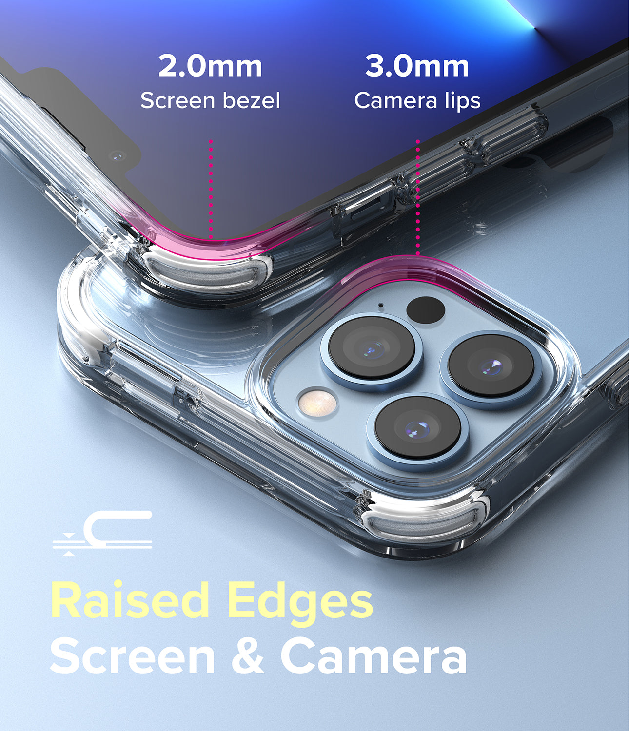 iPhone 13 Pro Max Case | Fusion Plus - Raised Edges. Screen and Camera