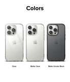 iPhone 14 Pro Max Case | Fusion Matte - Smoke Black - Colors