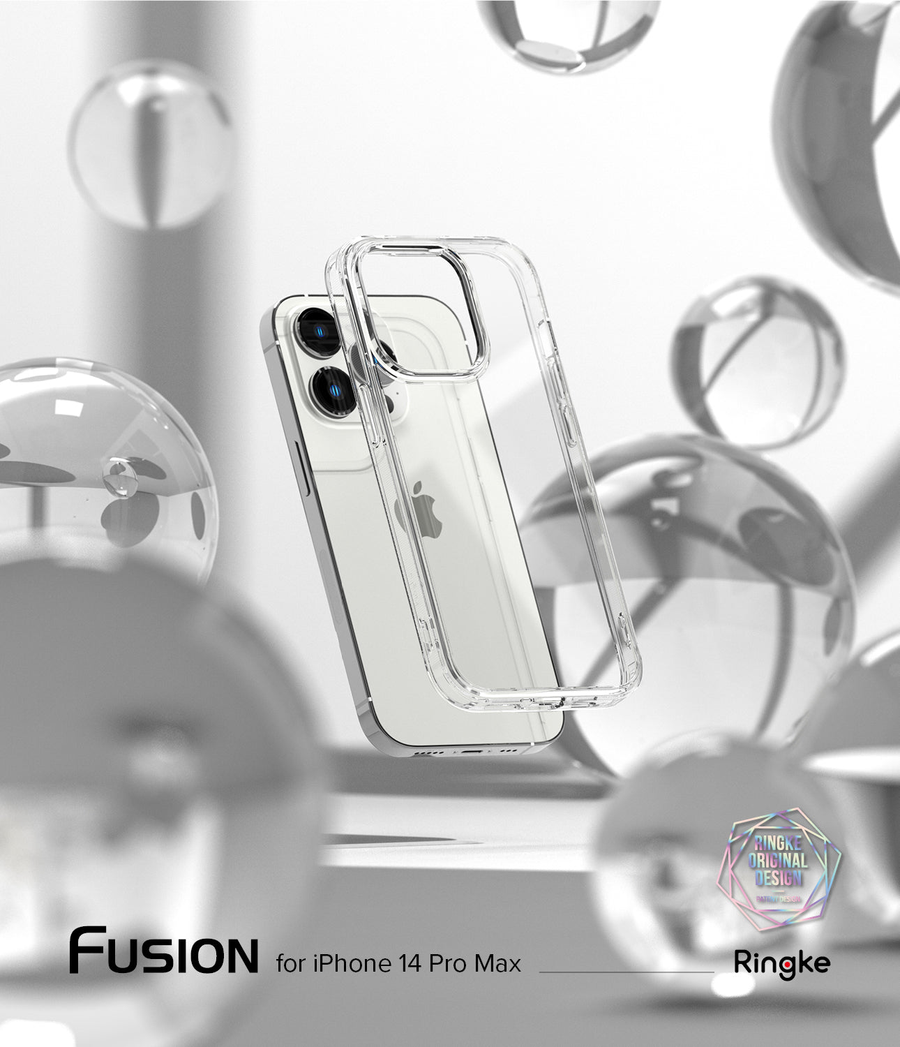 iPhone 14 Pro Max Case | Fusion Matte - Smoke Black - By Ringke