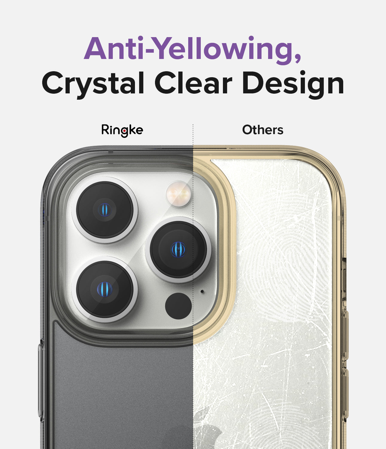 iPhone 14 Pro Max Case | Fusion Matte - Smoke Black - Anti-Yellowing Crystal Clear Design.