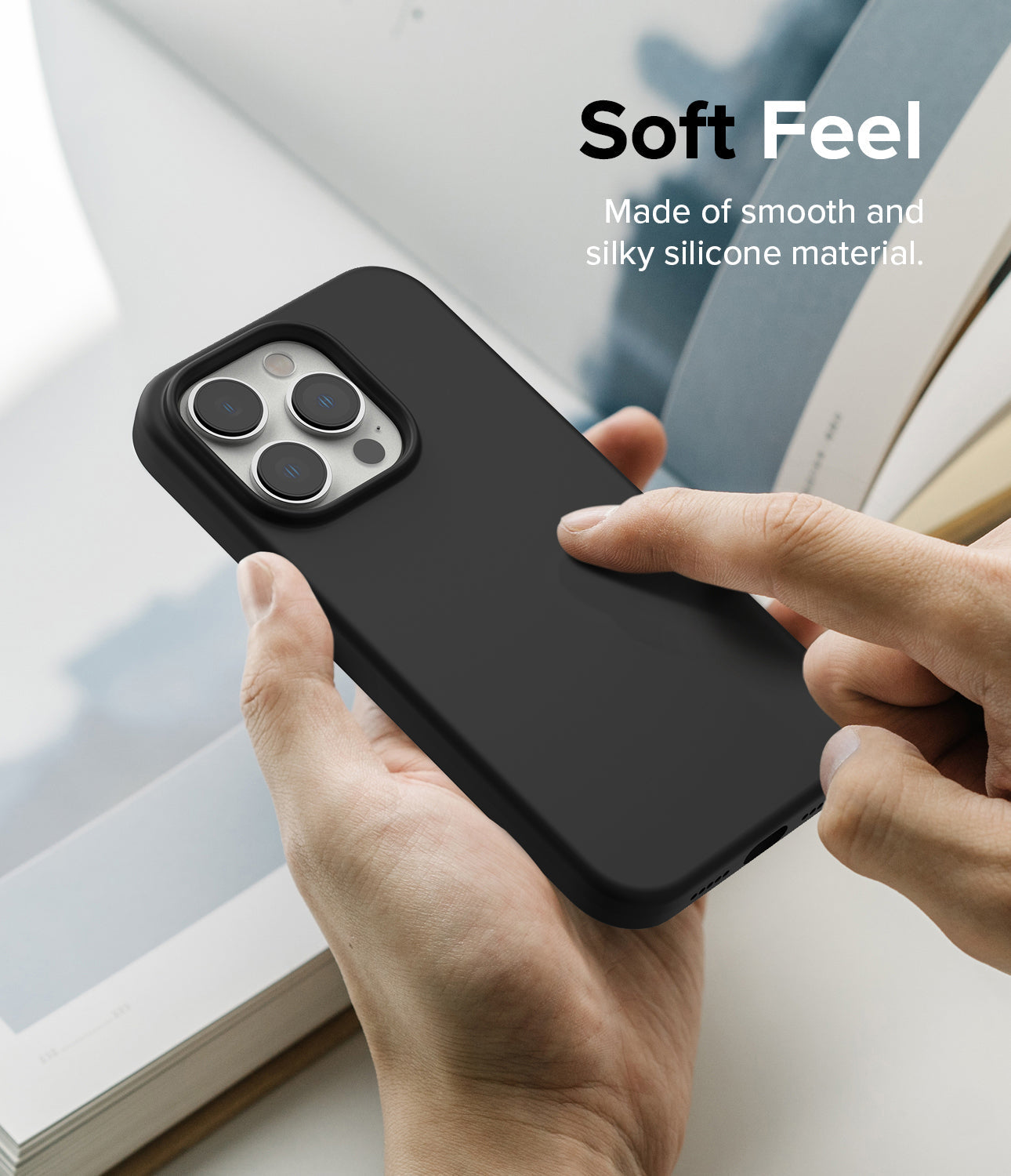 iPhone 14 Pro Max Case | Ringke Silicone Black iPhone 14 Pro Max Case | Ringke Silicone Black