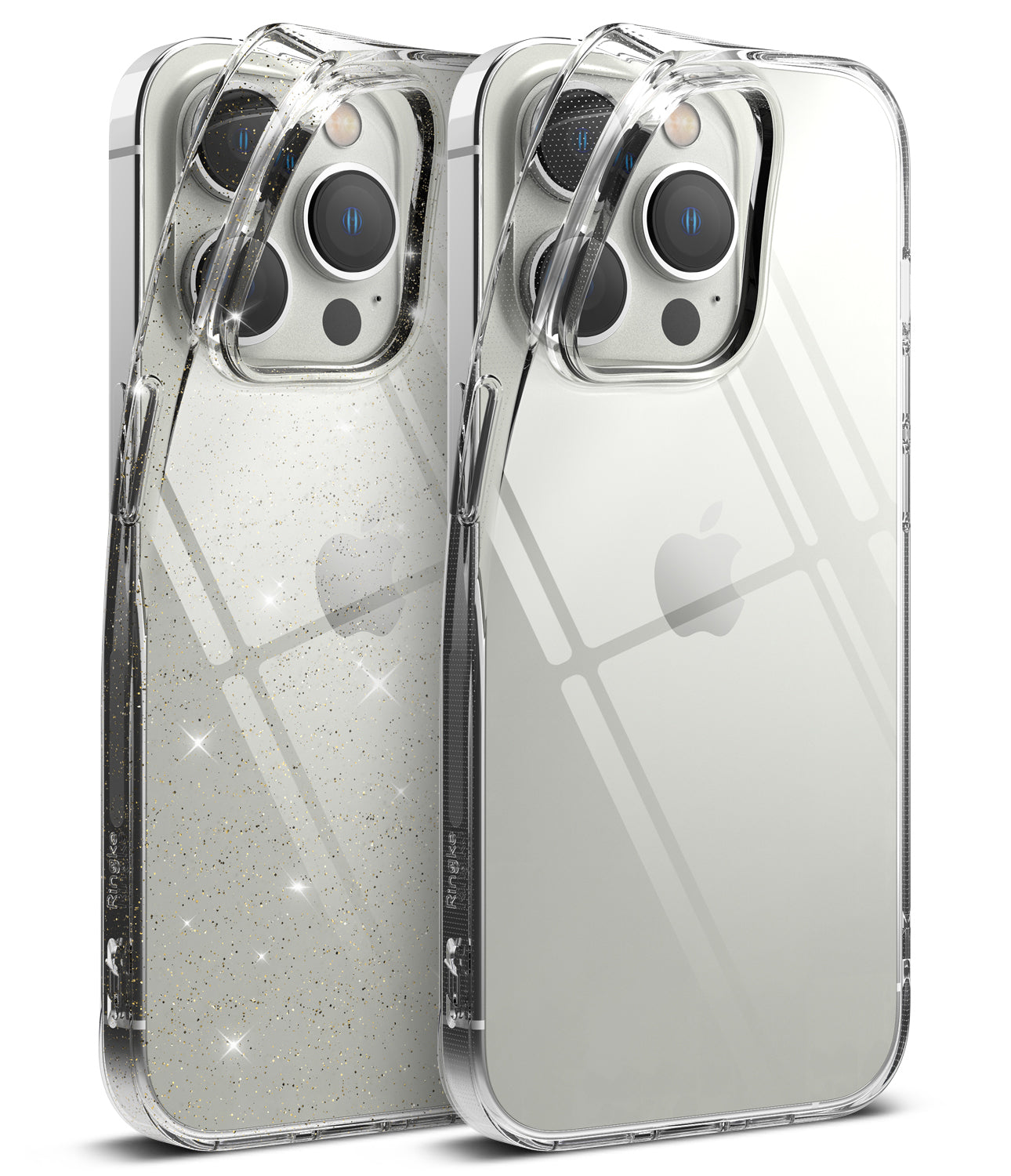 Cover con glitter per iPhone 14 Pro Max, serie Protecam Spark - rose gold - Italiano Cover con glitter per iPhone 14 Pro Max, serie Protecam Spark - rose gold - Italiano