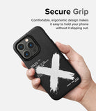 iPhone 14 Pro Case | Onyx Design - Secure Grip. Comfortable, ergonomic design makes it easy to hold your phone without it slipping out.