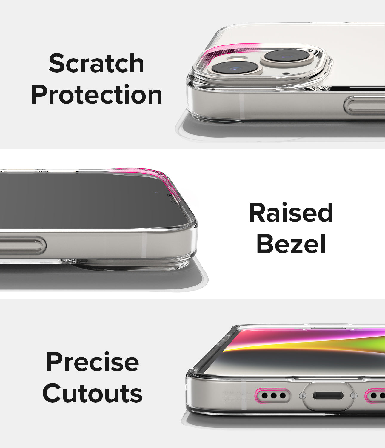 iPhone 14 Case | Air - Clear - Scratch Protection Raised Bezel. Precise Cutouts