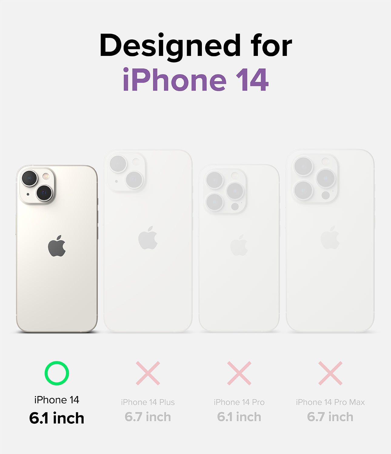 iPhone 14 Case | Fusion Bumper- Clear - Designed for iPhone 14