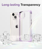 iPhone 14 Case | Fusion Bumper- Clear Purple - Long-lasting Transparency