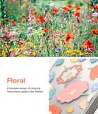 iPhone 14 Case | Fusion Design - Floral - A loveable design of uniquely hand-drawn pastel color flowers.