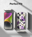 iPhone 14 Case | Fusion Design - Purple Rose - Perfect Fit